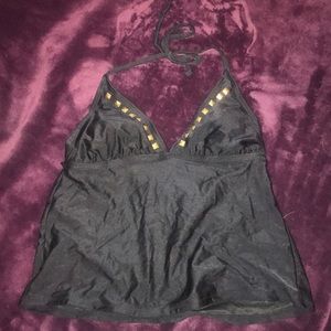 Black swim top